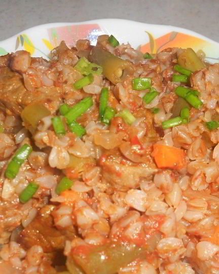 Рецепт гречки, тушенной с мясом
