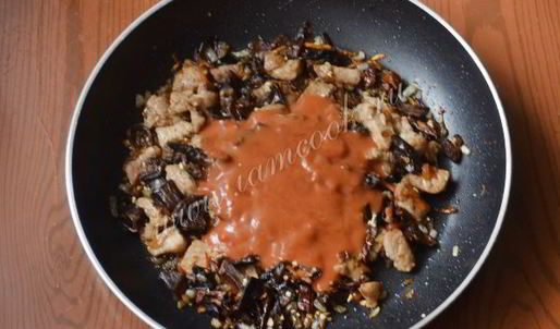 гречка в томатно-горчичном соусе