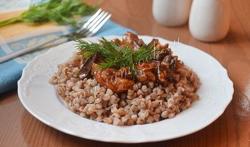 гречка в томатно-горчичном соусе