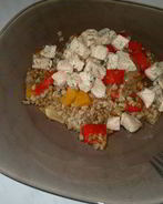 Гречневая каша с ассорти из овощей и грудка индейки