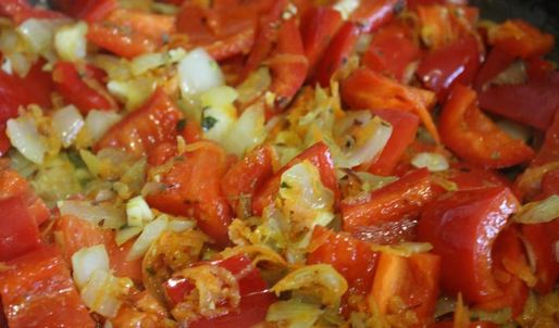 гречневая каша с болгарским перцем и фаршем