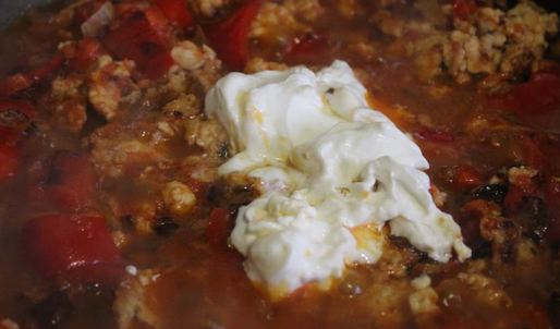 гречневая каша с болгарским перцем и фаршем