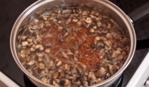 гречневая каша с грибами