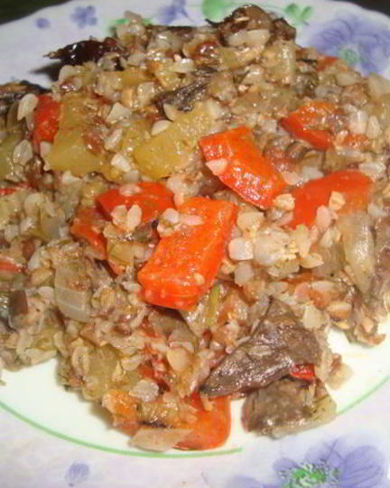 Рецепт гречневой каши с овощами