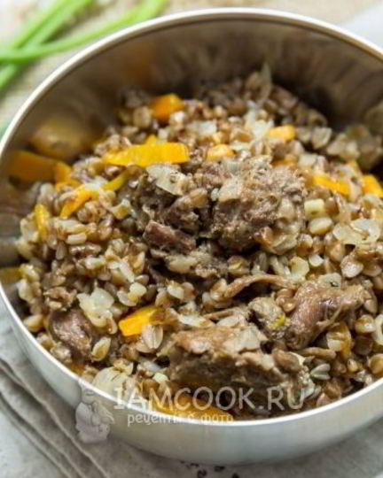 Рецепт гречневой каши с тушенкой по-армейски