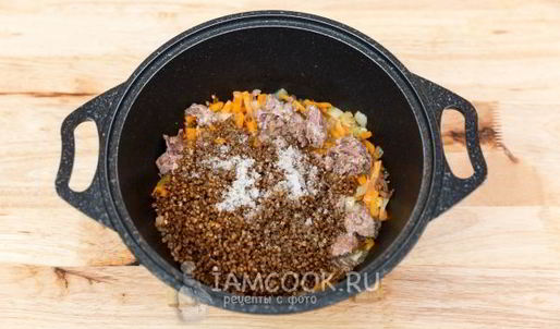 гречневая каша с тушенкой по-армейски