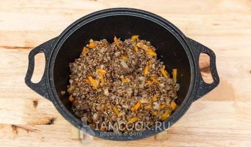 гречневая каша с тушенкой по-армейски