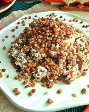 Гречневая каша с творогом