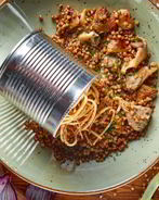 Гречневая каша с вешенками и белыми грибами