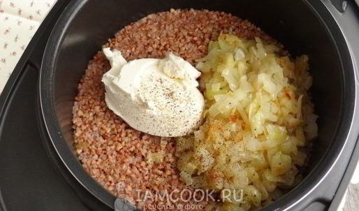 гречневая каша со сливочным сыром в мультиварке