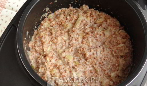 гречневая каша со сливочным сыром в мультиварке