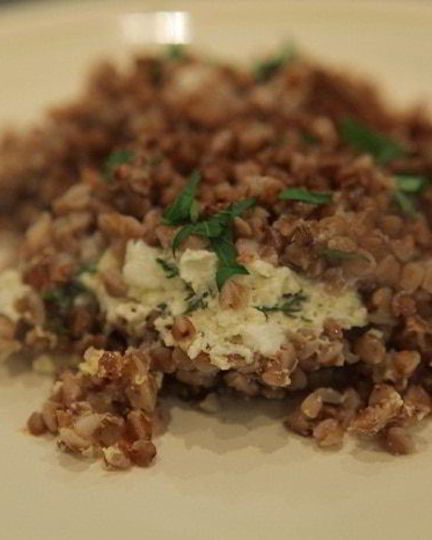 Рецепт гречневой каши, запеченной с творогом