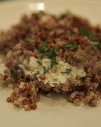 Гречневая каша, запеченная с творогом