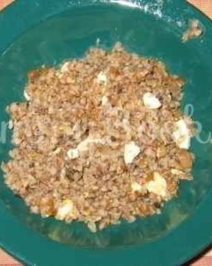 Каша гречневая с белыми грибами