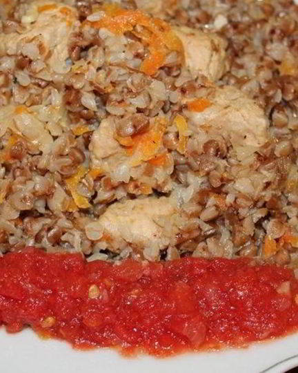 Рецепт каши гречневой со свининой