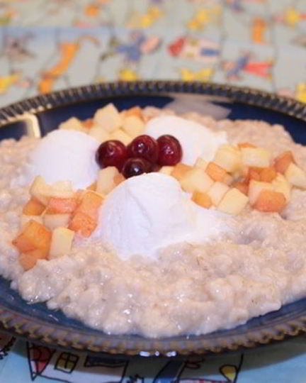 Рецепт каши фруктовой корзинка