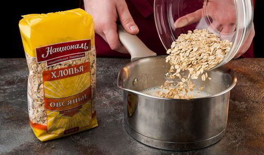 каша геркулес с бананом