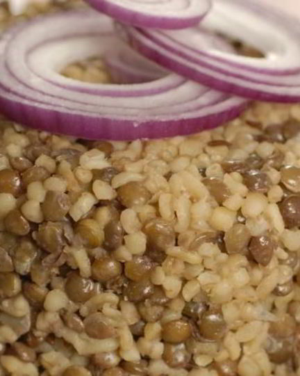 Рецепт каши из чечевицы и булгура