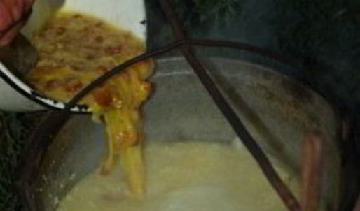 каша на костре