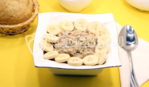 овсяная каша с бананом