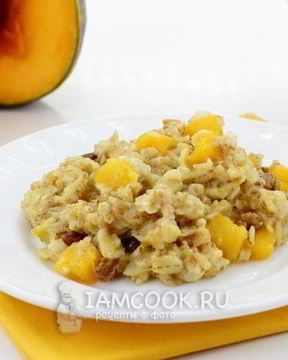 Овсяная каша с тыквой