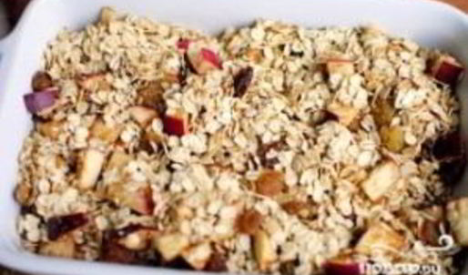 овсянка с яблоками