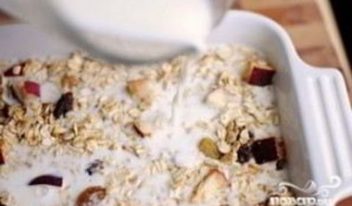 овсянка с яблоками