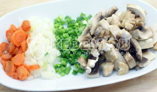 перловка с грибами