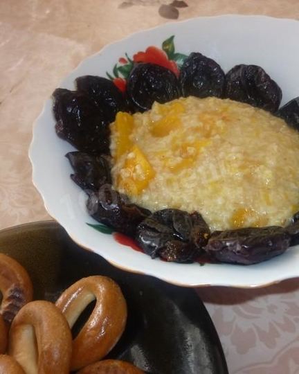 Рецепт постной каши с тыквой