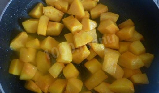 постная каша с тыквой