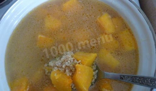 постная каша с тыквой