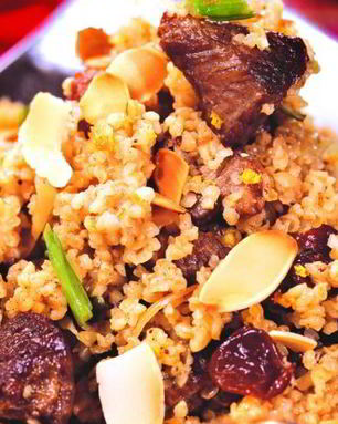 Пшеничная каша с бараниной