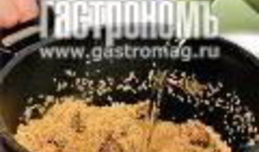 пшеничная каша с бараниной