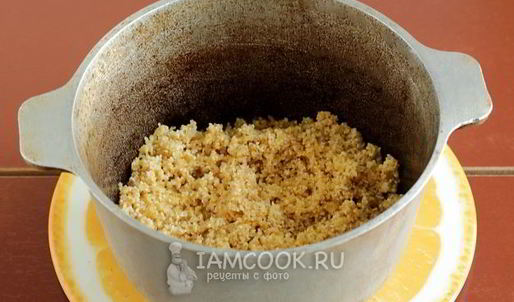 пшеничная каша с морковью и луком