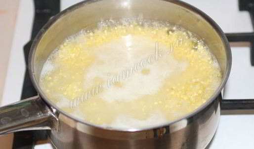 пшенная каша на молоке