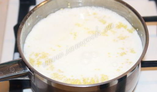 пшенная каша на молоке