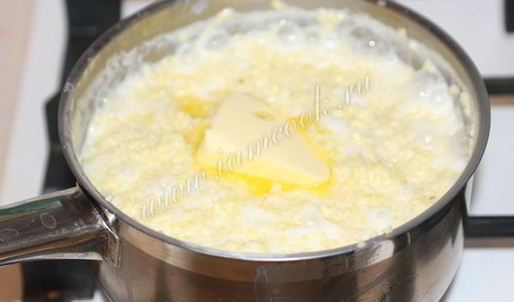 пшенная каша на молоке