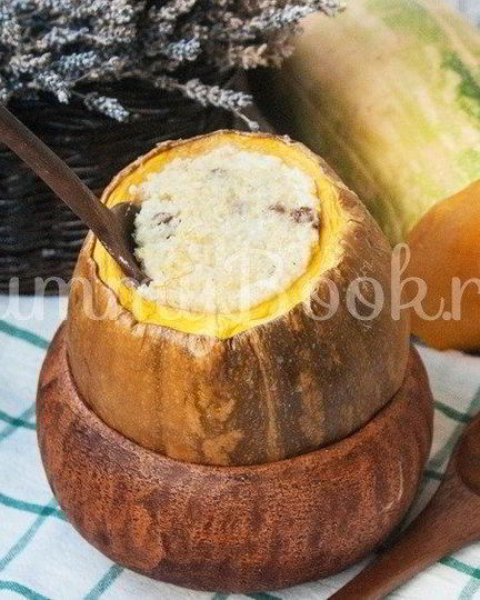 Рецепт пшенной каши в тыкве