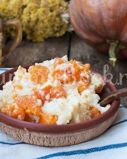 Рецепт рисовой каши с тыквой в мультиварке