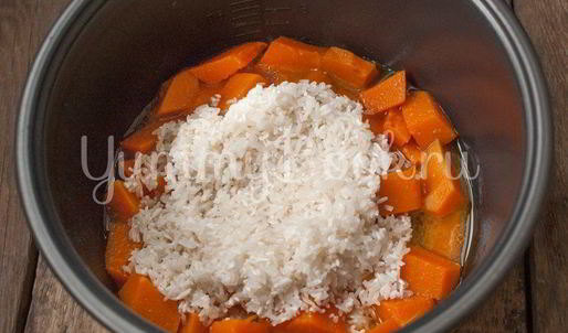 рисовая каша с тыквой в мультиварке
