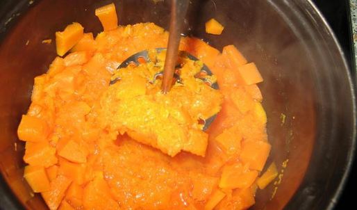 тыквенная каша на молоке