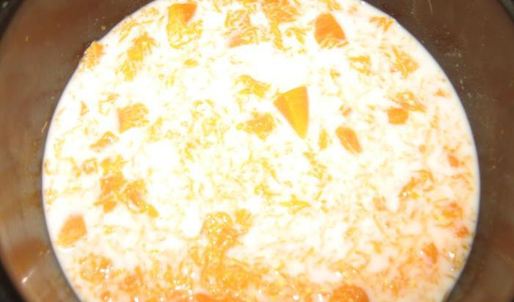 тыквенная каша на молоке