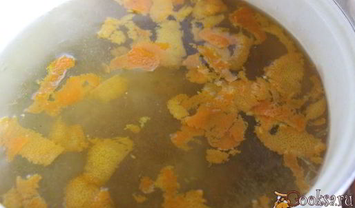 апельсиновый напиток с зеленым чаем