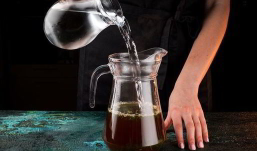 ароматный чай с ягодным льдом