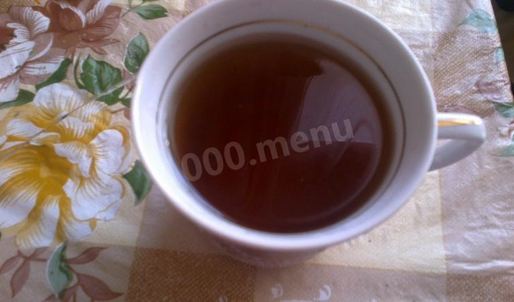 черный чай с мятой