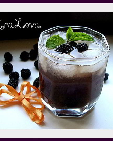 Рецепт ежевично-мятного холодный чай