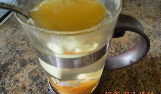 имбирный чай с курагой