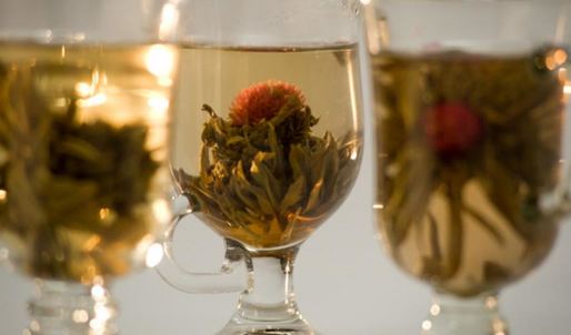 китайский зеленый связанный чай