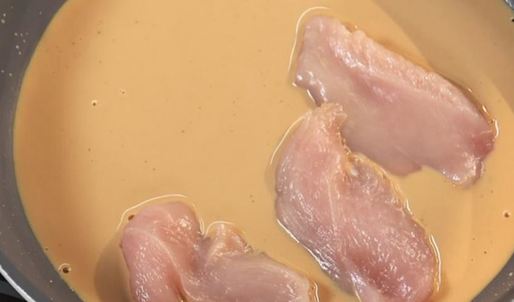 курица с чайным соусом и пюре из фасоли