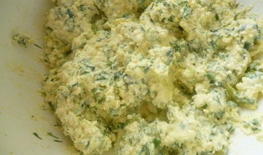 плацинды с творогом и зеленью